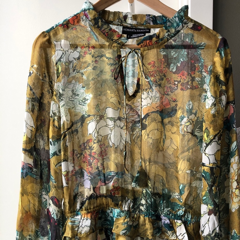 Hemant & Nandita Anthropologie Keystone Blouse - image 6